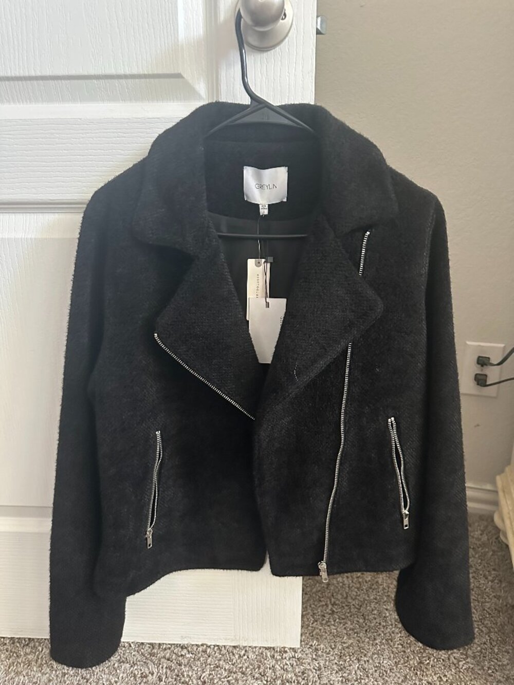 Greylin Black Moto Jacket – Size Small – New With Tags